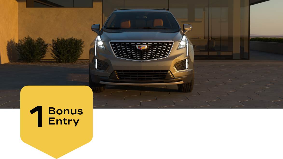 Enter for a chance to win up to $75,000 Towards a new Cadillac.*